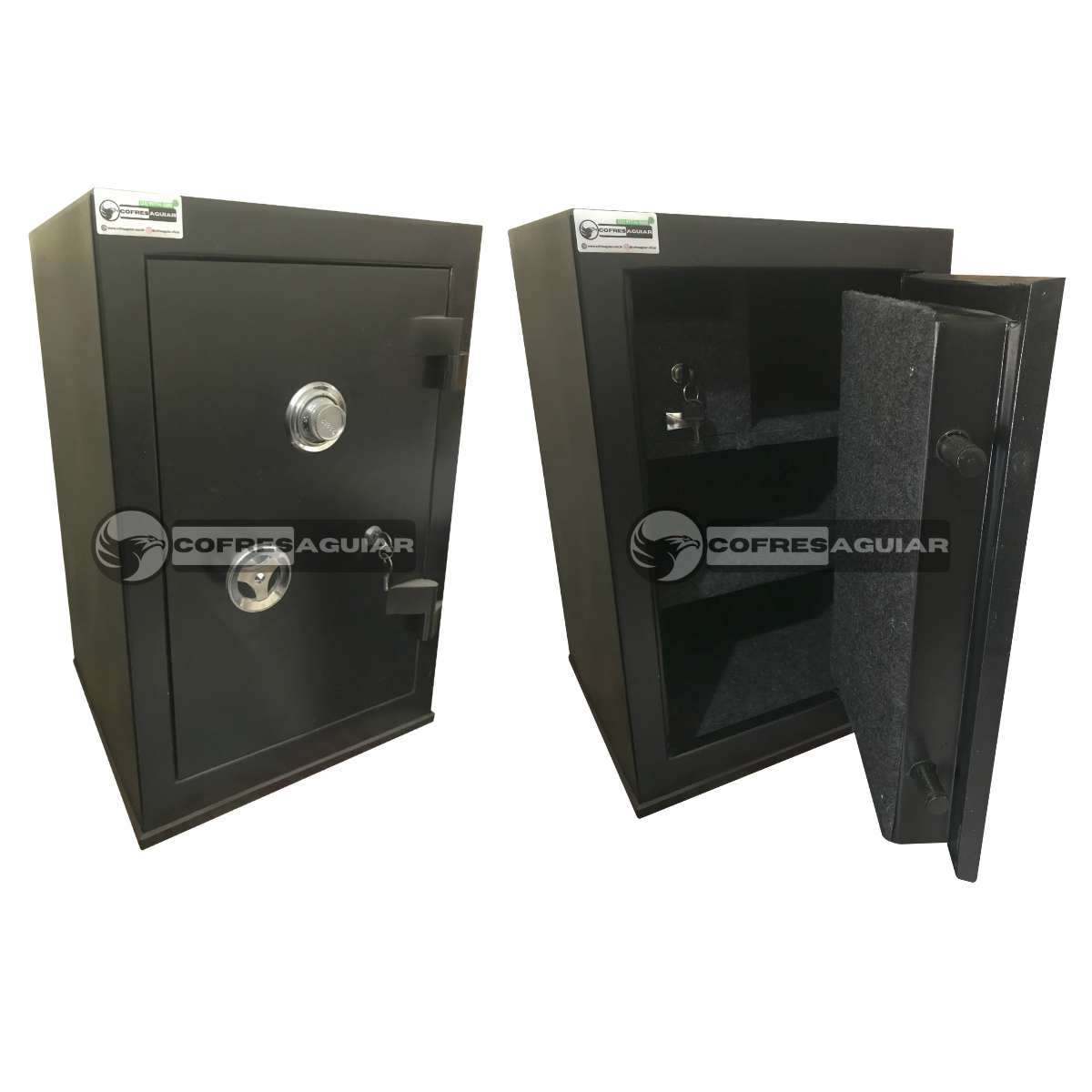 Cofre Mecânico Sem Concreto - Normal (Fechado) de 60 cm | C/ 01 (Uma) Fechadura Comum | C/ 01 (Uma) Gaveta Fixa e 01 (uma) Prateleira Removível